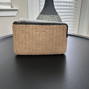 COACH LARGE STRAW WRISTLET